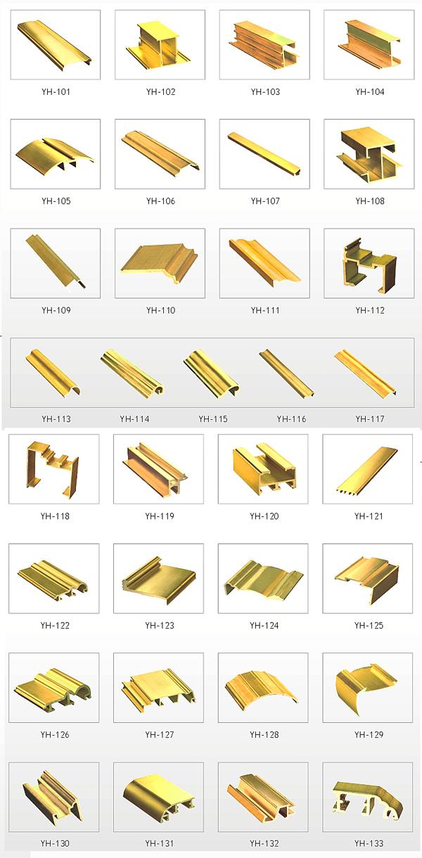 Custom Designed Perfectly Structural U Shape Channel Brass profiles