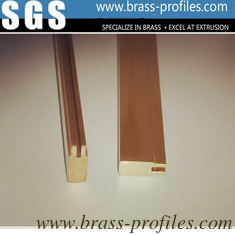 China High Qualified Brass Profiles In Small Lock Parts With Extruded Process supplier