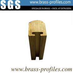 China Copper Extrusion Press Door Cylinder Brass Extrusion Profile Sections supplier