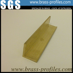 China Durable Solid Brass L Shape Door Channel / Copper Alloy Profiles supplier