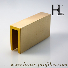 China Standard Packaging Brass Extruded U Profile and Polished Surface supplier