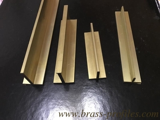China Brass Tee Bar Small Tee Profiles In Specific LengthsCopper T Slot Framing supplier