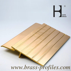 China Durable Alloy Brass Transition Strip for L Shape Flooring Solution supplier
