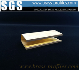 China Brass U-section Shapes , Brass U Channel , Extrusion Brass C Channel supplier