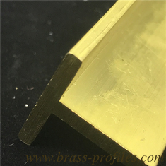 China Timeless Solid Extruded Brass Metal T Shape Parts with 8 ft Length supplier