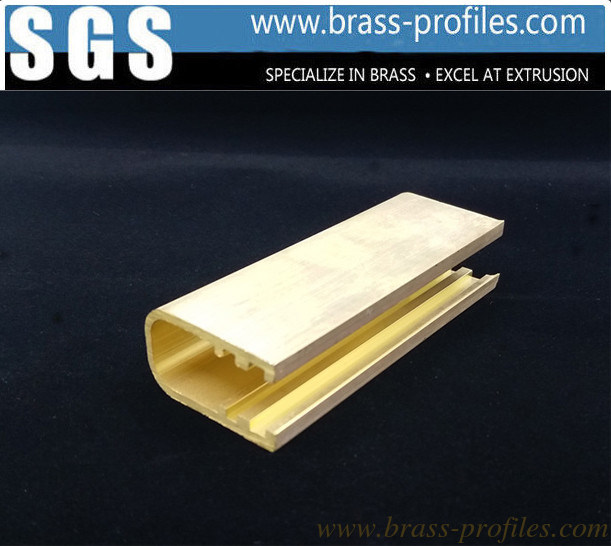 33mm x 25mm x 2mm Brass U Channel Stock For Home Restaurant Decoration