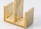 Rustproof Brass H Shape Profiles Special Copper-H Sections For Window Frame supplier