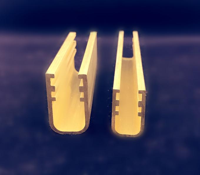 33mm x 25mm x 2mm Brass U Channel Stock For Home Restaurant Decoration