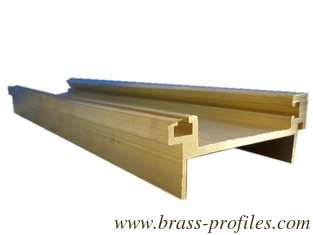 China teeth brass extruded section supplier