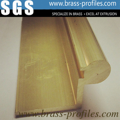 China Long Using Life Shining Golden Cylinder Lock Brass Profiles supplier