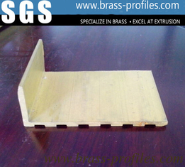 China Brass Stair Nosing With Anti Slip Strips In Metal Building Materials supplier