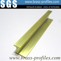 China Shining Copper Extruded Profiles Brass Extruding Window Head Sections supplier