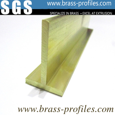 China Solid T Shape Sheet Brass Extrusion T Moulding Bar supplier