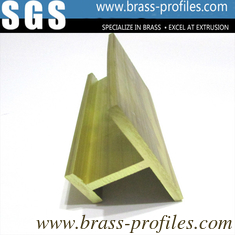 China Customized Solid Extruding Brass H Channel Sections Within 6m supplier