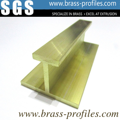 China Rustproof Brass H Moding Sections / Extruding Copper H Slot Frames supplier