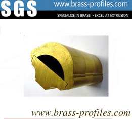 China Solid Brass Extruding Armrest / Copper Extruded Balustrade Sections supplier