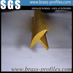 China Moistureproof Deorative Brass Extruding Floor Embedded T Sheet supplier
