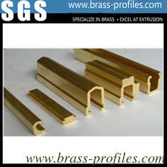 China Brass Extruding U Sheet / Decorative C38000 Copper U Channel supplier
