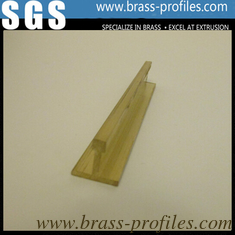 China Copper Extruding T Window Center Frame Decotive Brass T Sections supplier
