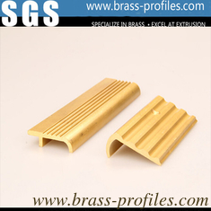 China Metal Stair Edge Nosing Sheet Copper Alloy Stair Strip for Floor Edge supplier