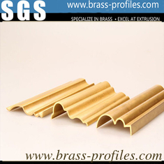 China Fashion Decorative Extruded Design Brass Stair Handrail Factory supplier