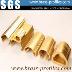 China Extruded Copper Handrail profiles Brass Stair Armrest Frames supplier