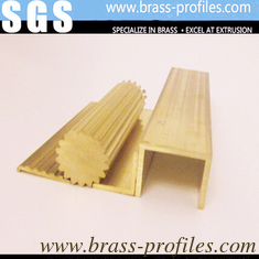 China Extruded Profiles Copper With Special Shapes Brass Extrusions supplier