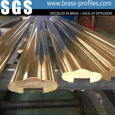 China Copper Zinc Pb Composite Materials Handrail Polishing Brass Handrail supplier