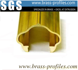 China Brass Extruding Handrailing / Brass Stair Handrails for Constrution Design supplier