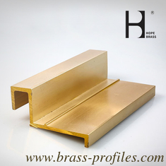 China C3800 / C3850 Construction Materials Solid Extrusion Brass Window Frame supplier