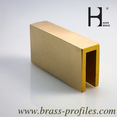 China Custom Designed Perfectly Structural U Shape Channel Brass profiles supplier