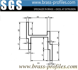China Australia Customized Brass Door Window Frame Extrusion Priofiles supplier
