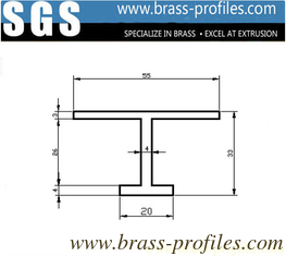 China Copper Section and Profile 57-59% Copper H Section Brass H Shape supplier