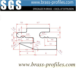 China Antique Brass Lock Sections Solid Brass Bolt Frame Decorative Brass Lock supplier