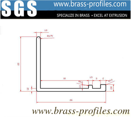 China Solid Brass Single Post L Sections Aging Copper L Corner Framing supplier