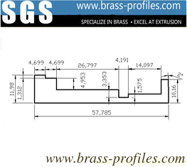 China DIY Sizes Brass L-Bar Extruding 58mm x 12mm Extruded Copper L-Sheet supplier