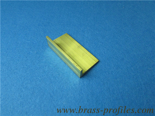 China 25mm x 35mm Brass Extruding H Sections Brass L Shape Profiles supplier