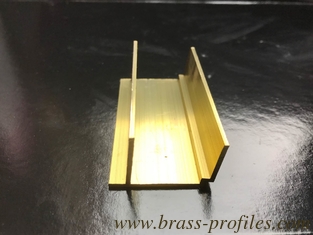 China Solid Brass Furniture Decorative Profiles Brass H Sections Profiles supplier
