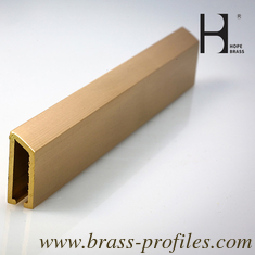 China Yellow Brass Extruded U Channel with Polished Surface Treatment supplier