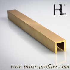 China Yellow Brass Extrusion U Channel Best Option with Standard Packaging supplier