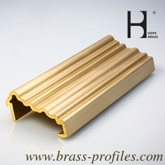 China Customized Thickness Decorative Copper Brass Profiles with Contemporary Design supplier