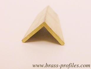 China Angled Brass Materials Copper Alloy L-section Shape Profiles supplier