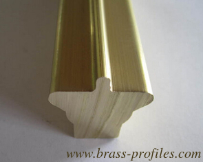 China Extruded Brass Decorative Profiles Solid Copper Special Lock Profiles supplier
