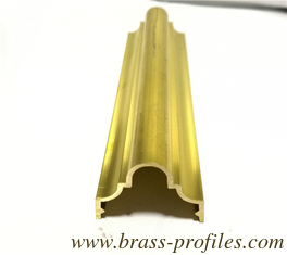 China Solid Brass Handrail Bracket Decorative Design Brass Stair Handrails supplier