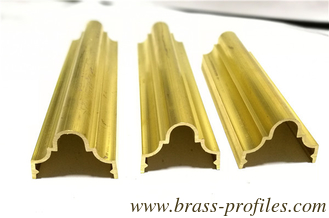 China Solid Brass Handrail Bracket Mirror Polish Brass Handrail Fittings supplier