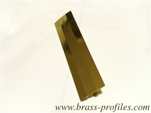China Polished Brass T Strips Copper Antislip Stair Strip Extruding supplier