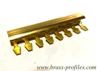 China Solid Polished Brass Stair Nosing Step Edging Brass Antislip Stair Strip supplier