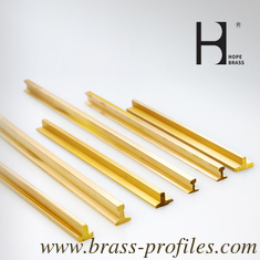 China Outdoor Brass T Profiles With Specific Sizes For Outside Decoration supplier