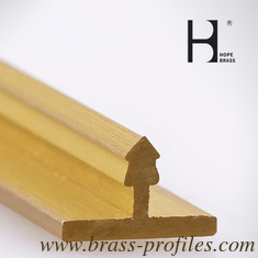 China Golden Copper T Profiles and Brass T Profiles With Specific Sizes supplier