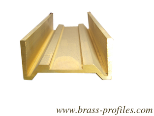 China Brass C Channel Sizes Brass Extruding H channel Copper Brass U Channel supplier